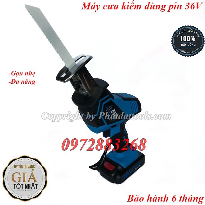 Máy cưa kiếm dùng pin-Máy cưa kiếm pin đa năng-2 pin 36V-Kèm 4 lưỡi cưa