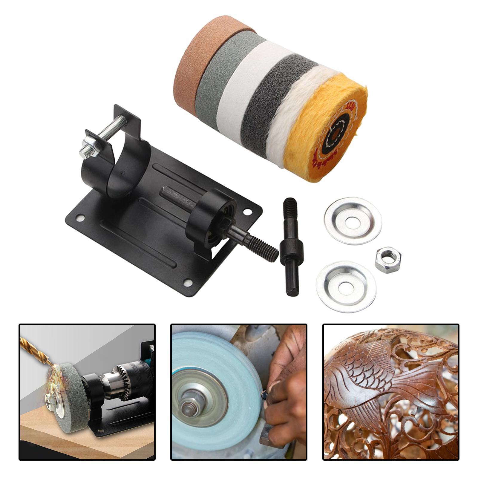 7 Pieces 10mm Electric Drill Cutting Seat Conversion Variable for Grinder