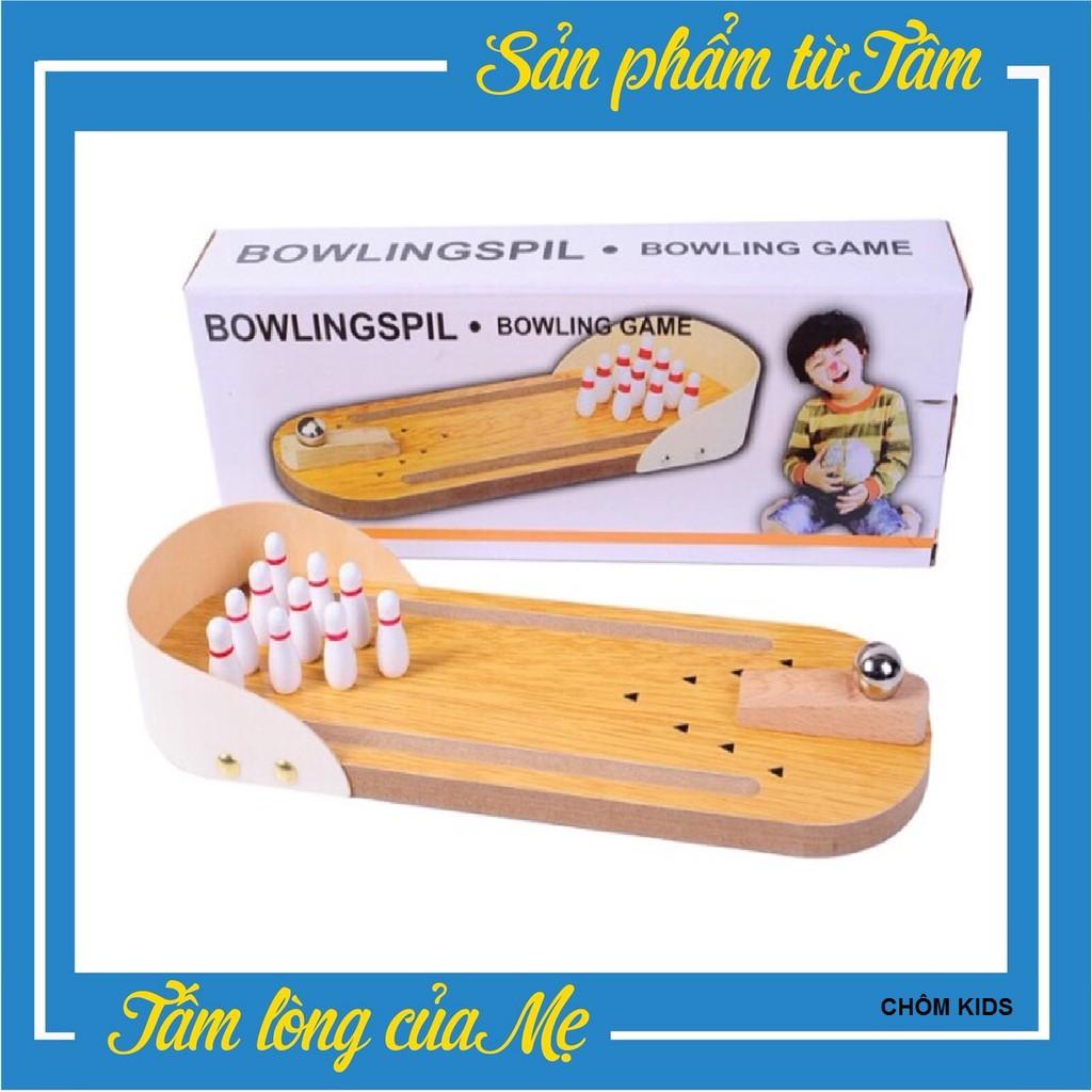 Bộ Đồ Chơi Bowling mini Bằng Gỗ Cao Cấp Cho Bé