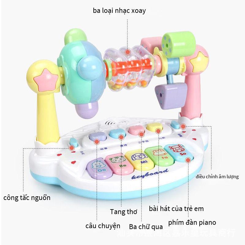 Phong cách mới nhất dành cho trẻ em đàn organ điện tử đa chức năng cho bé nhạc lục lạc đàn piano cho bé 0-3-6 tuổi giáo dục sớm đàn piano đồ chơi âm nhạc giáo dục