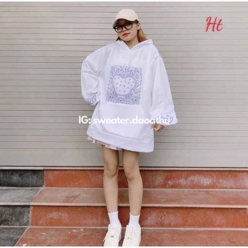 Áo hoodie hoa văn chuột H2A