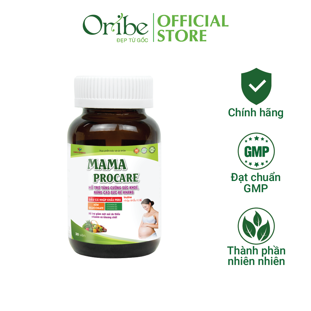 Viên Uống Bổ Sung Vitamin Và Khoáng Chất Cho Phụ Nữ Có Thai Mama Procare Hộp 30 Viên