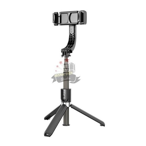 Gậy chống Rung Gimbal Stabilizer L08, Có 3 chân đỡ, Tặng kèm nút bấm bluetooth hàng cao cấp bảo hành 12 tháng