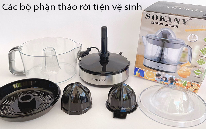 Máy vắt cam,máy ép cam JE-6230 dung tích 700ml vắt cam bằng điện tự động