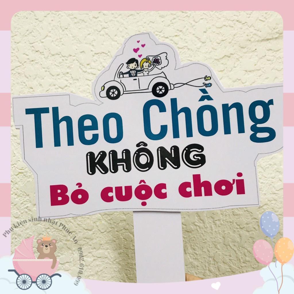 Bảng cầm tay sinh nhật - bảng cầm tay đám cưới - bảng hashtag cầm tay dễ thương 30cm