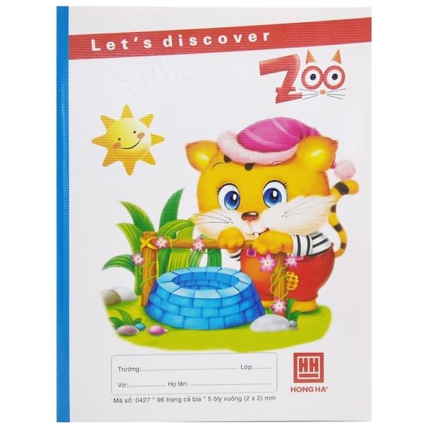 Vở Class Zoo - Ô Ly 96 Trang ĐL 100g/m2 - Hồng Hà 0427