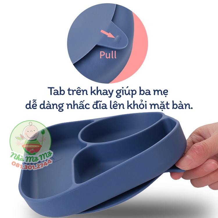 Khay Silicon Chống Đổ Vuông CHo Bé Ăn Dặm