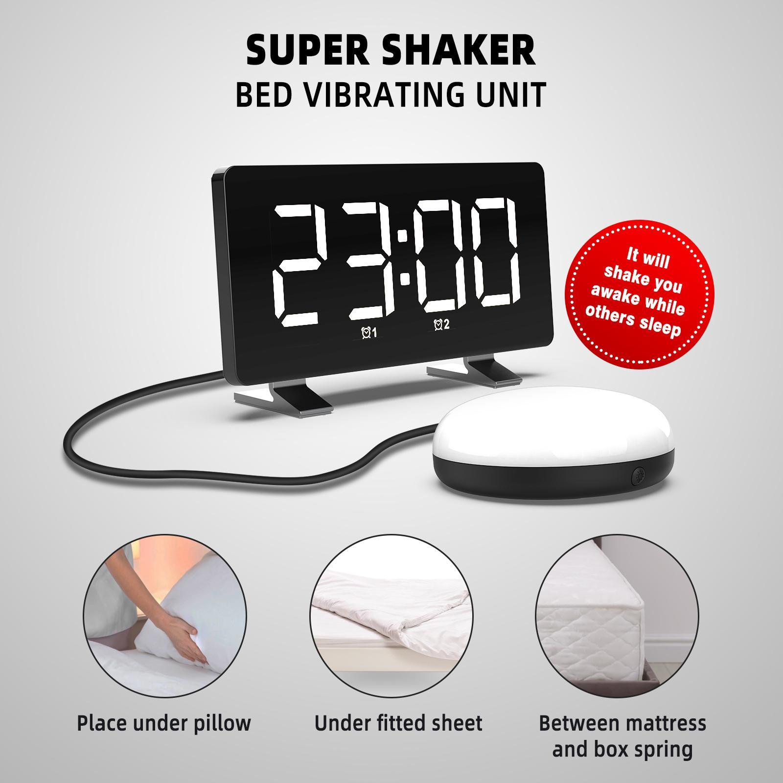 Digital Clock LED with USB Port for Bedroom