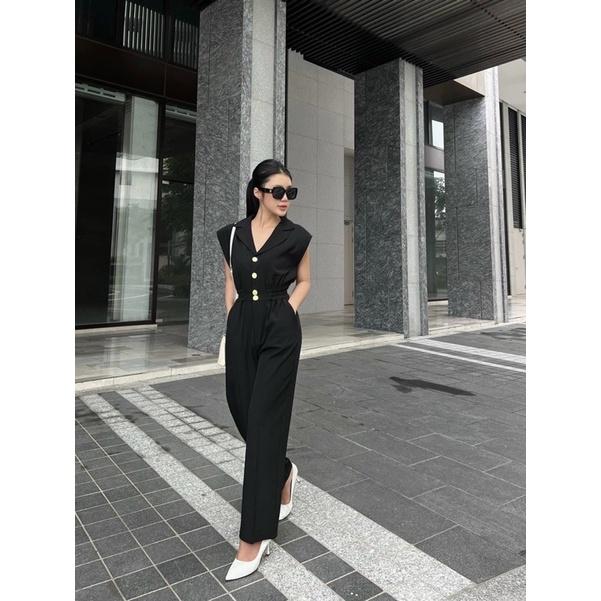 JUMPSUIT VEST QUẦN ỐNG RỘNG