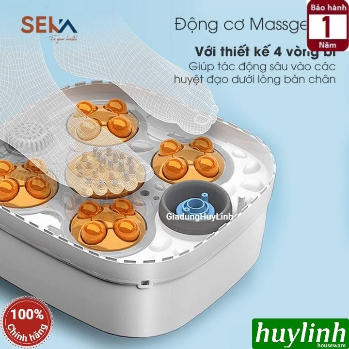 Bồn ngâm massage chân Seka SK195 - 4 mâm xoay + sục khí + điều khiển từ xa - Hàng chính hãng
