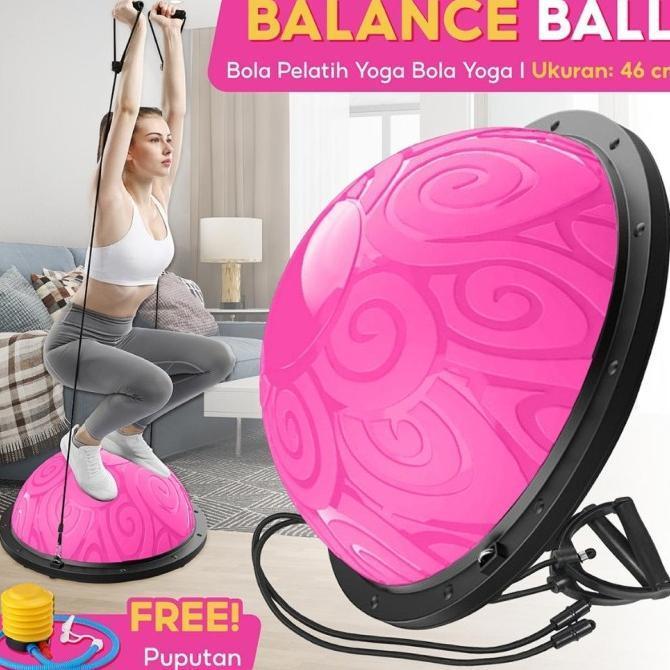 Bóng Cân Bằng Bosu Tập Yoga Phòng Gym 6006N 46 - 58 CM