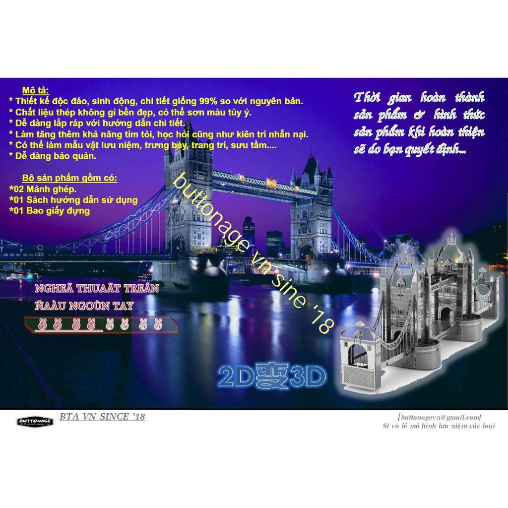 Mô Hình Lắp Ráp 3d Cầu Tháp London – Tower Bridge