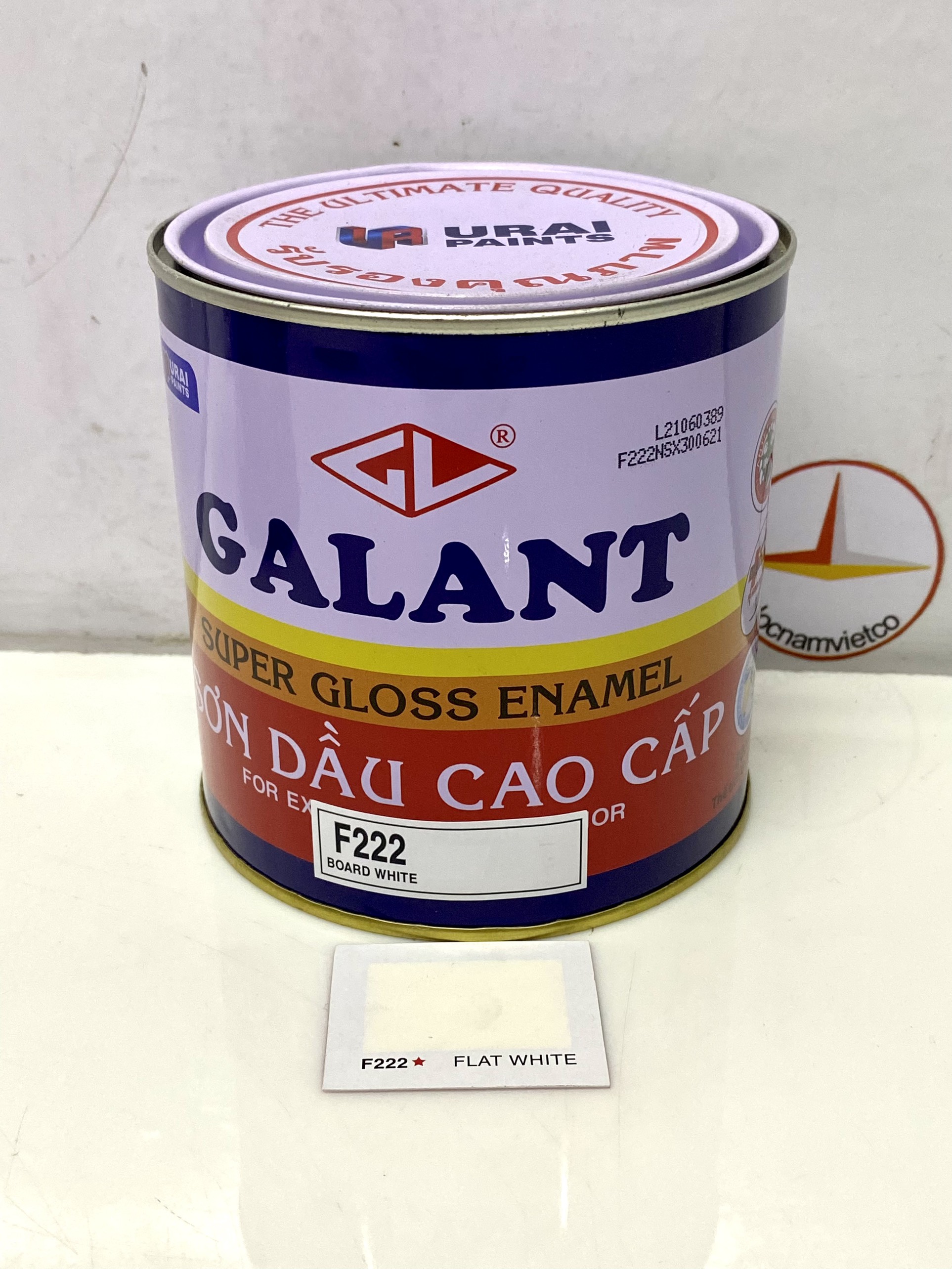 Sơn dầu Galant màu Flat White F222 _ 0.8L