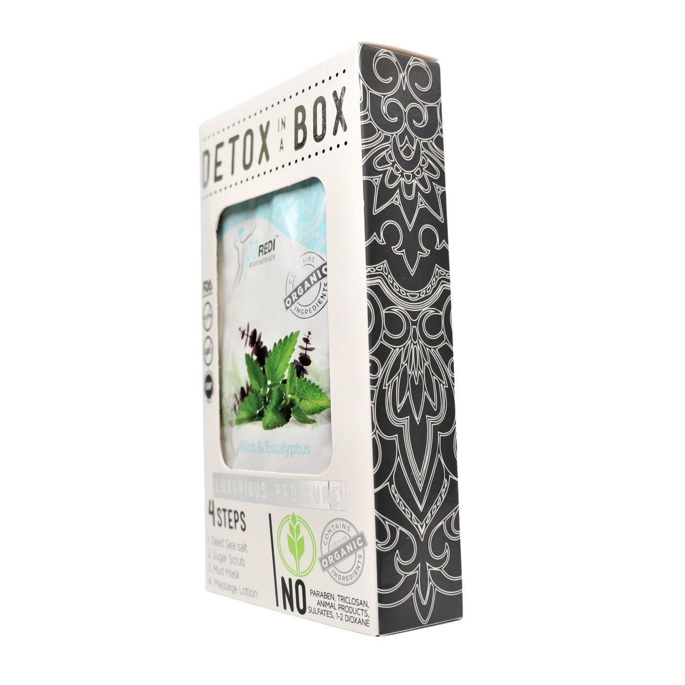 Bộ kít spa 4 bước detox in a box mùi Bạc Hà