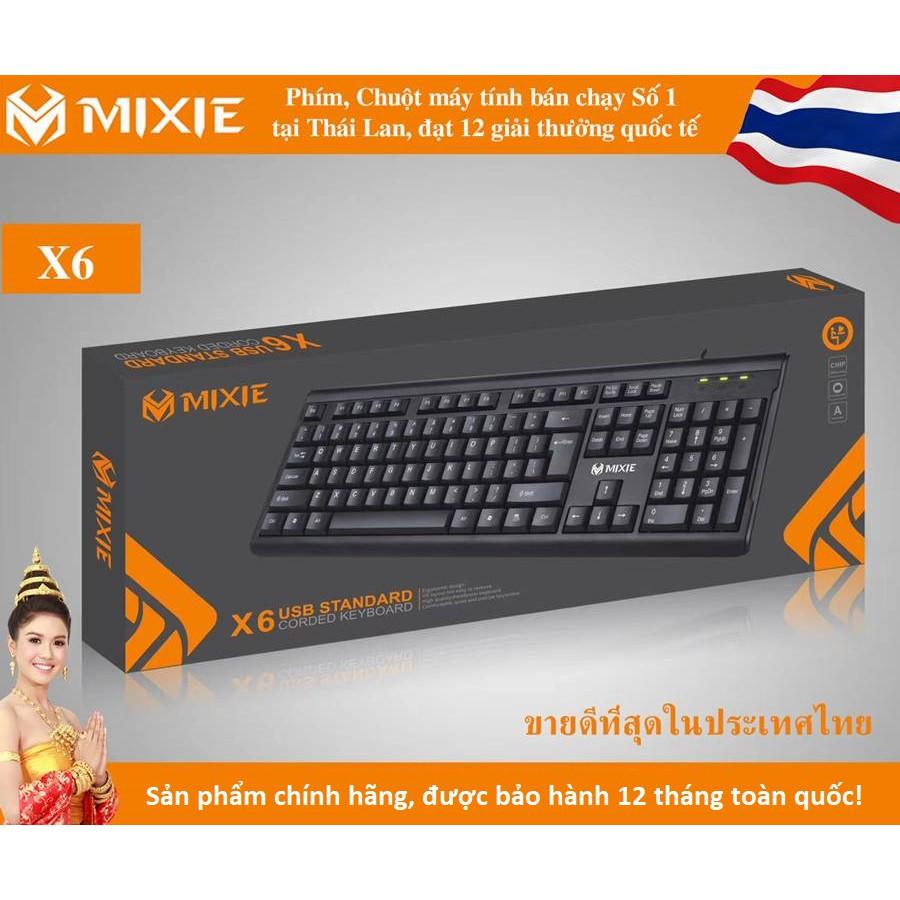 Bàn phím có dây MIXIE X6 Và Chuột Có Dây MIXIE X2 3 Phím Bấm - Cỗng Usb - Chính Hãng - Bảo Hành 12 Tháng.