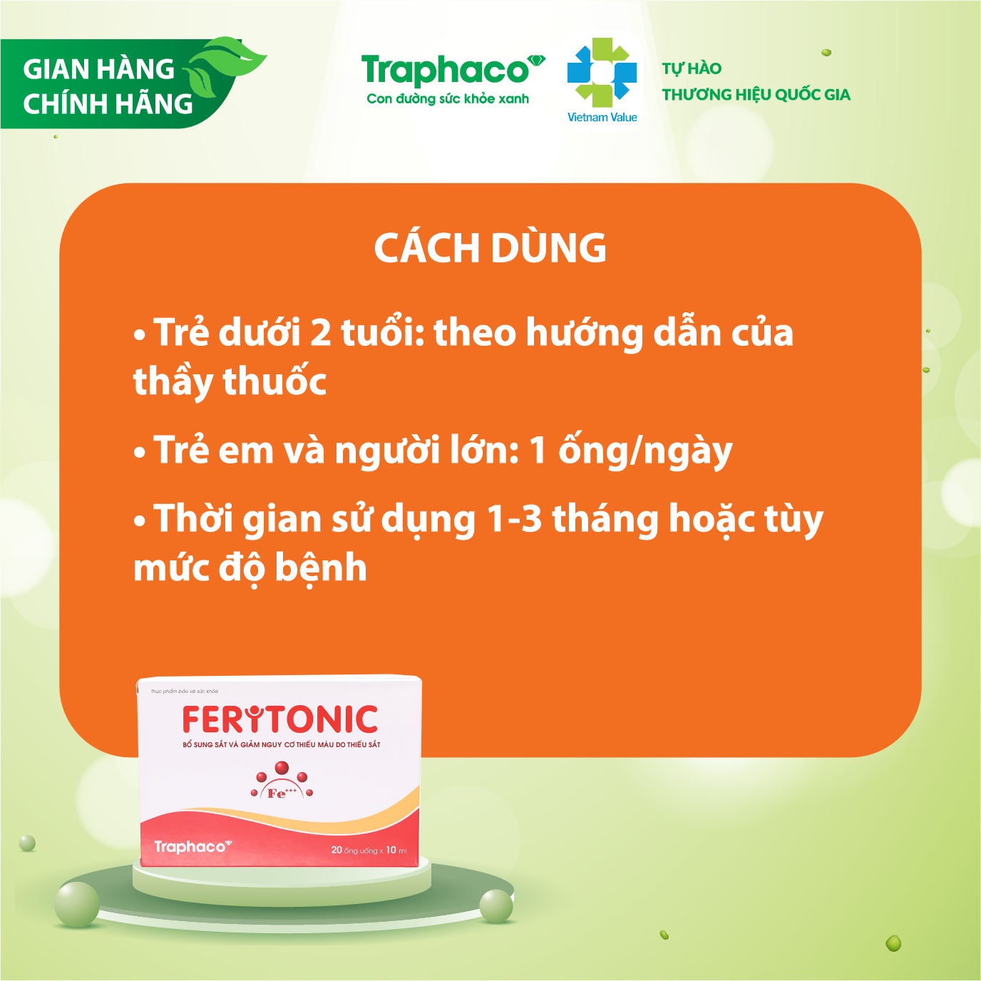 FERITONIC - GIẢM NGUY CƠ THIẾU MÁU DO THIẾU SẮT