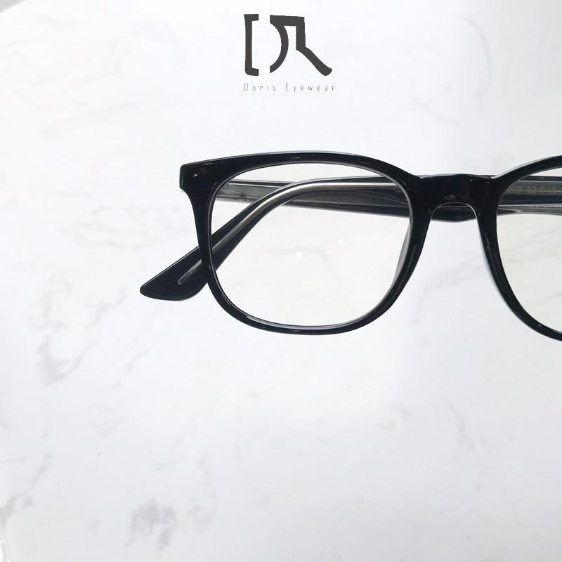 Kính Mát Gọng Kính Cận Vuông Nhựa Càng Bọc Lõi Thép Thời Trang DORISEYEWEAR