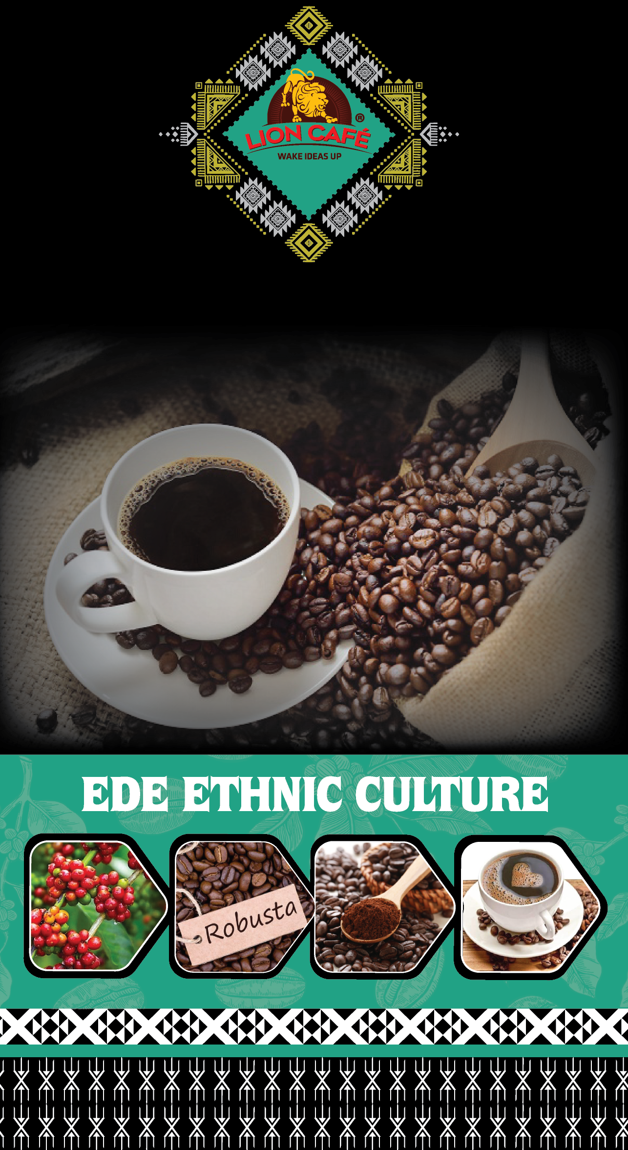 Cà phê Hạt Robusta Lion Cafe 300 gr
