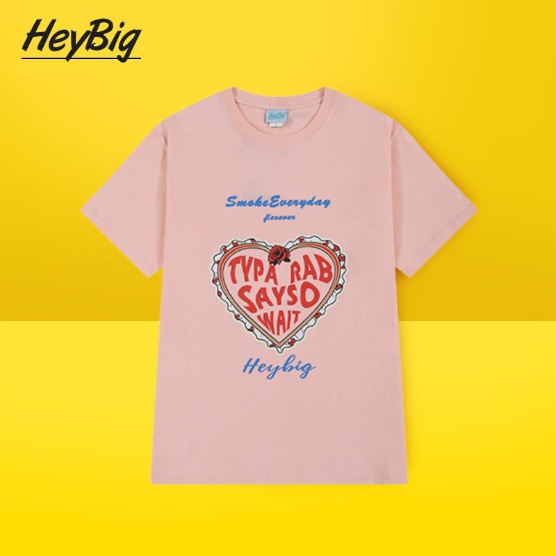Áo Phông Nelly Heybig chính hãng Oversize Cho Nam Và Nữ Dành Cho Người Thích Hợp Thiết Kế In trái tím