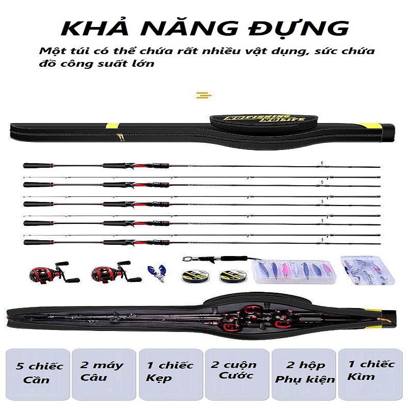 Túi Đựng Cần Dạng Cứng Cho Cần Câu Máy NO JACKCARSON Cao Cấp TCC01 - Sanami Fishing