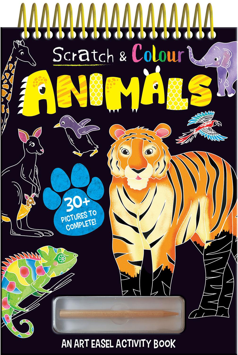 Scratch &amp; Colour Animals