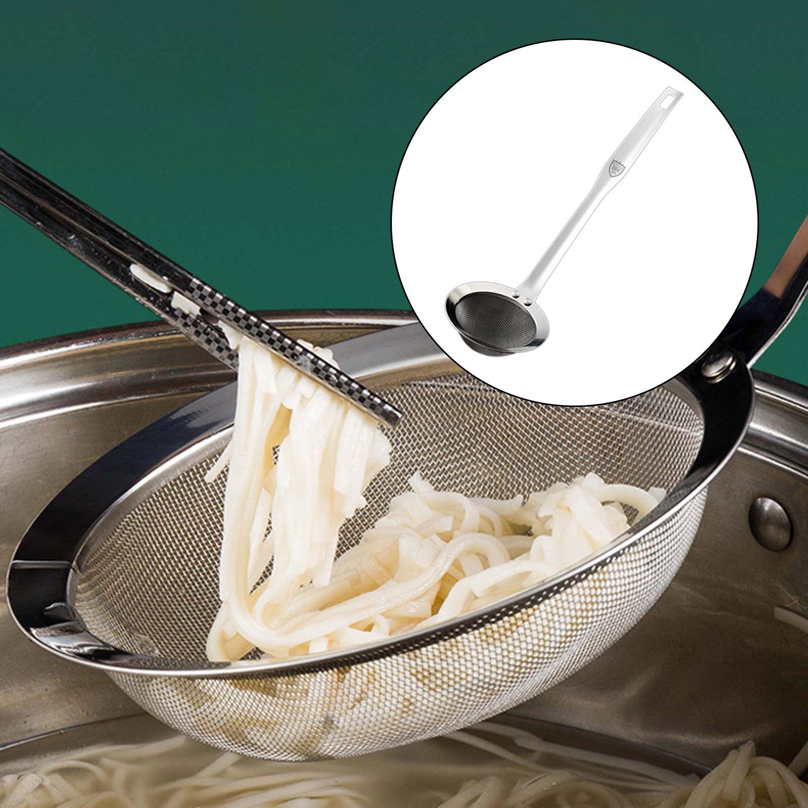 Mesh Strainer Cooking Utensil Food Strainer Colander for Frying Hot Pot Ingredients