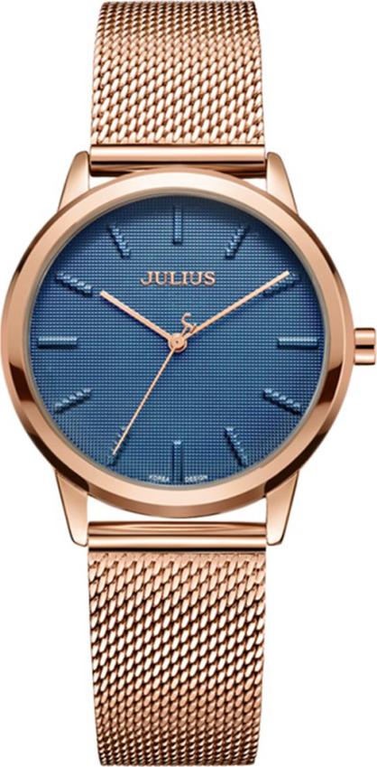 Đồng Hồ Nữ Dây Thép Julius JA 982 (32mm) - Đồng Xanh