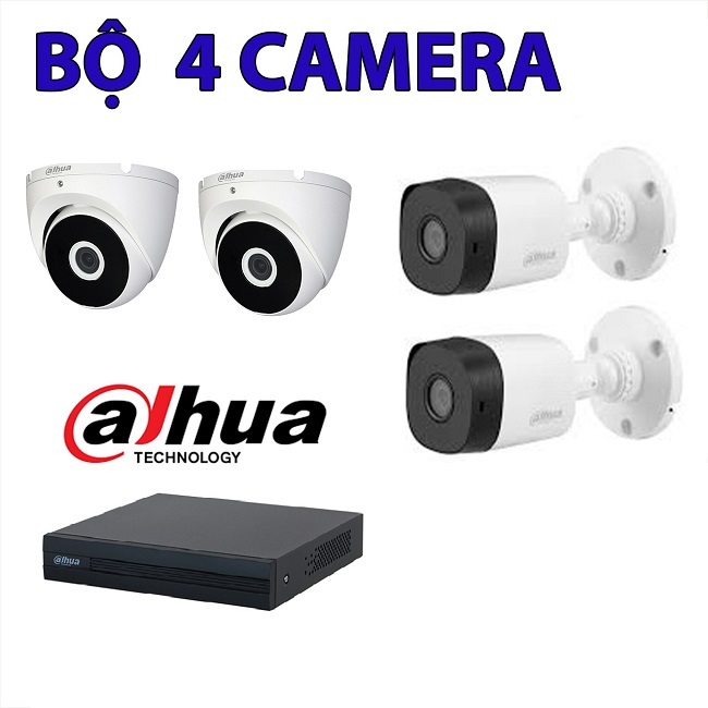 Bộ Camera Giám Sát Dahua 2.0MP Full HD - Hàng Chính Hãng