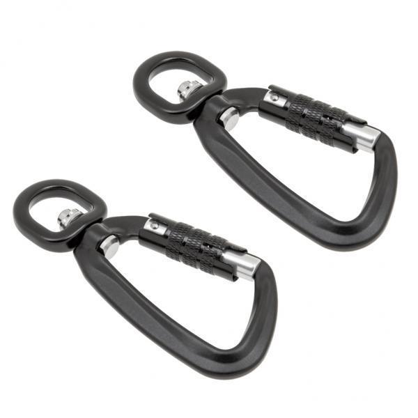4X 2 Pack Heavy Duty Auto Locking Carabiner Clips Twist Lock Large Size