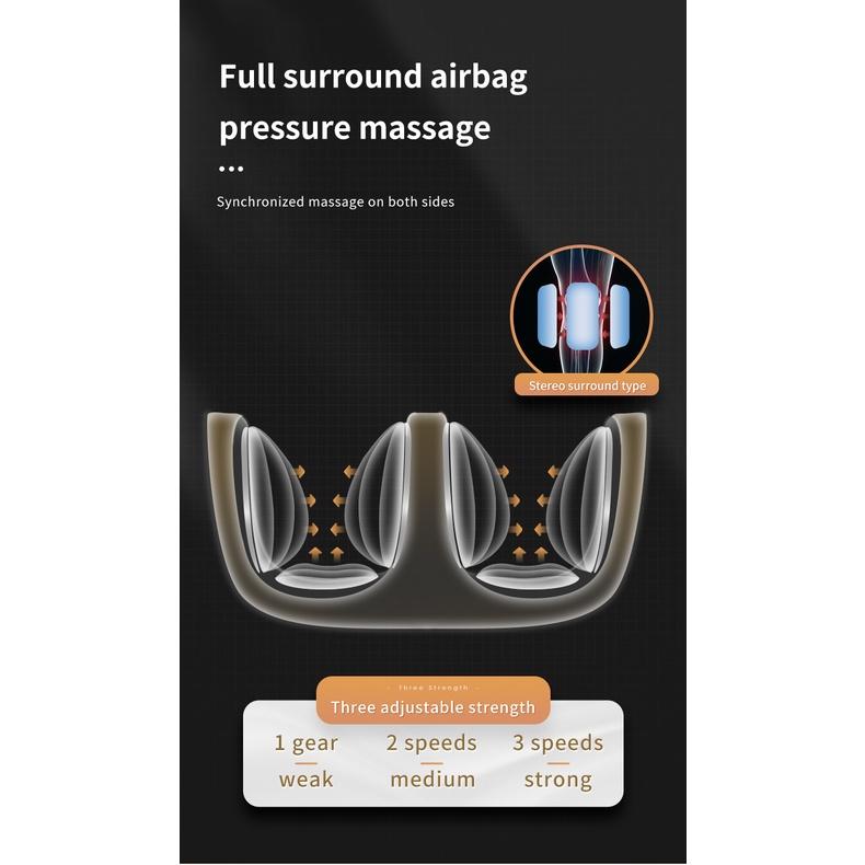 Máy massage chân bằng nhiệt hồng ngoại với áp suất không khí Knee Massager JC-106