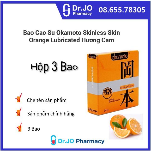 Bao cao su Okamoto Skinless Skin Orange hộp 3 cái