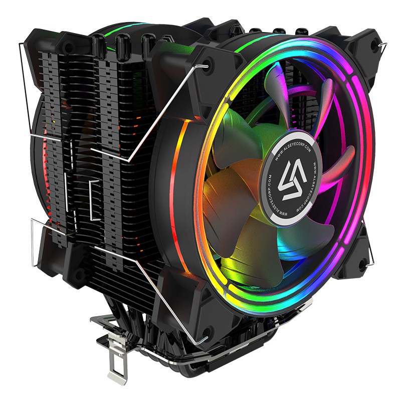 Tản nhiệt khí CPU ALSEYE H120D RGB, 6 ống đồng, 2 Fan - Hàng chính hãng