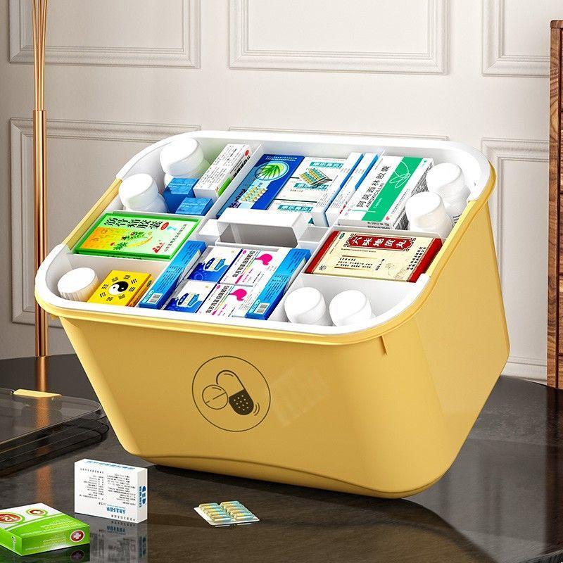 Hộp Đựng Thuốc Cỡ Lớn Nhiều Ngăn Di Động Tiện Dụng Cho Gia Đình