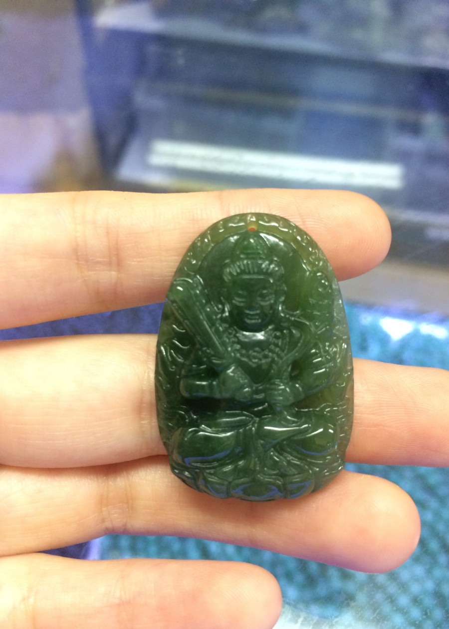 Phật Bản Mệnh Hư Không Tạng ngọc Nephrite