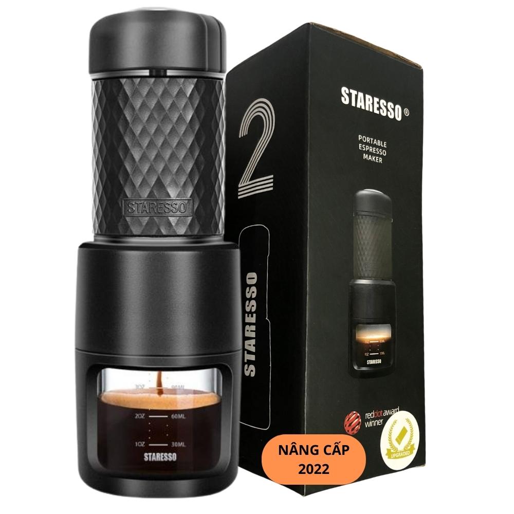 Máy pha cà phê cầm tay mini STARESSO SP-200 pha chế các loại espresso, capuchino, Bản mới nhất 2022 - Hàng nhập khẩu