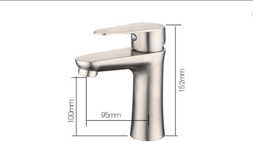 VÒI LAVABO NÓNG LẠNH INOX SUS304