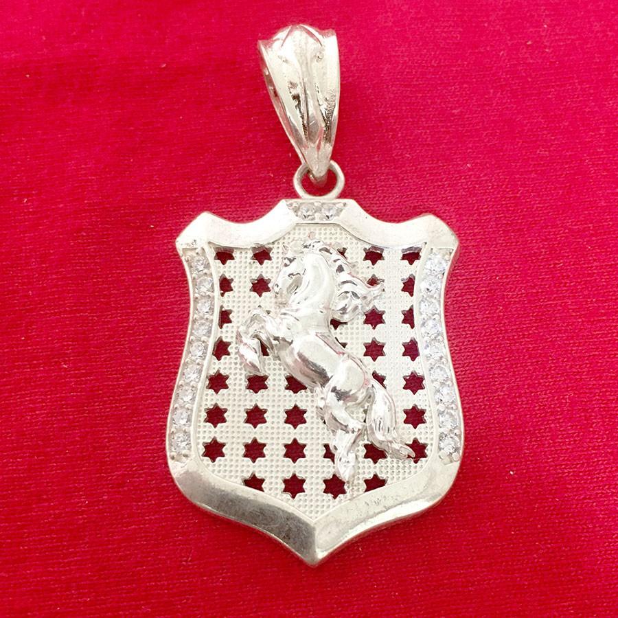 Mặt dây chuyền nam Bạc Quang Thản thiết kế hình Ngựa bay đúc 100% chất liệu bạc trắng không xi mạ