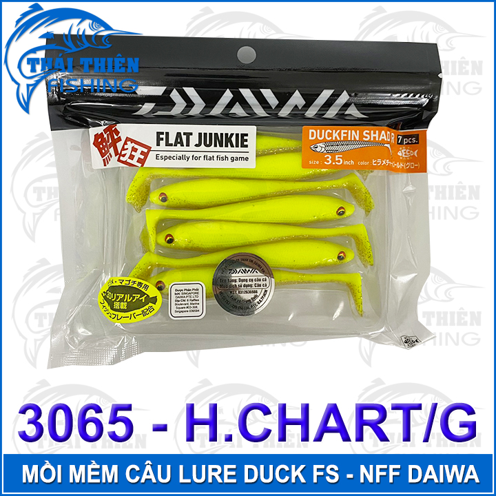 Combo 7 con mồi giả câu cá lóc, chẽm, tráp, vược, mú, cá mềm Daiwa Duck FS