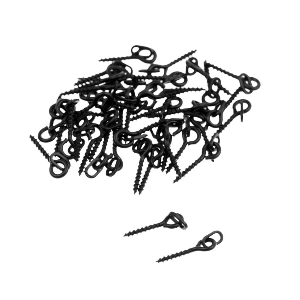 40Pcs/Pack Boilies Ring Bait Screw Peg Terminal Tackle for Carp Fishing 13mm