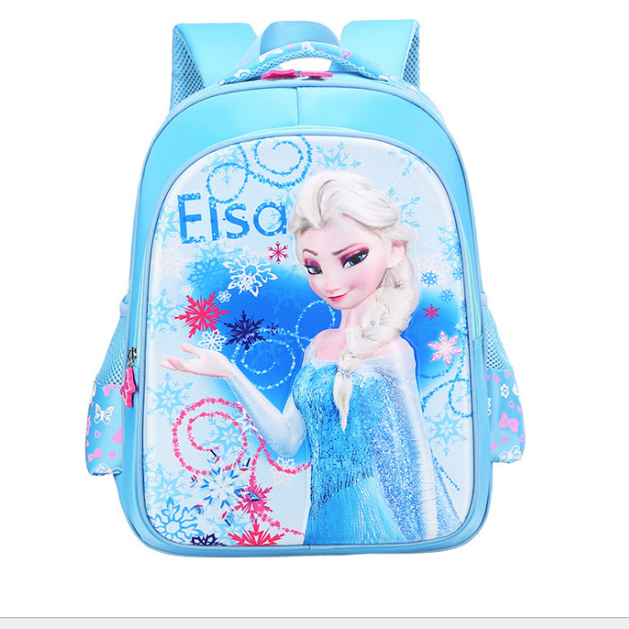 Balo trẻ em Elsa 3D xanh cấp 1