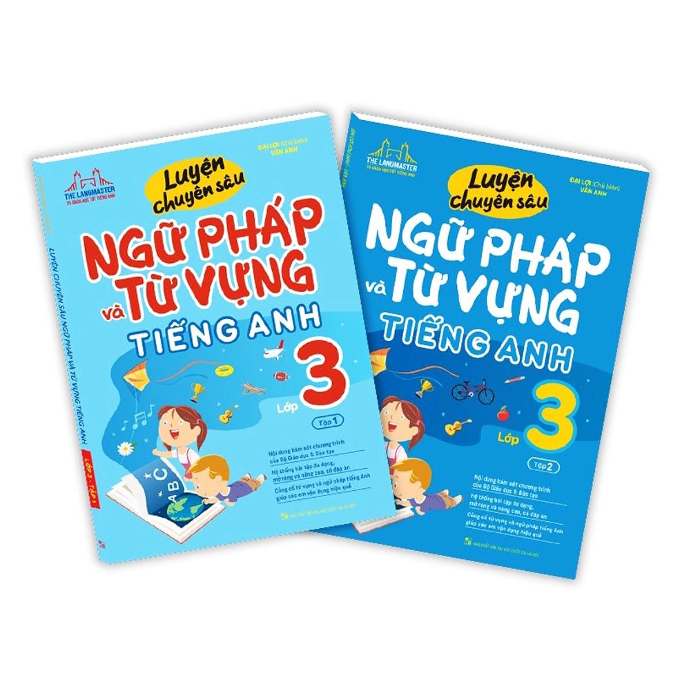 Sách - Combo Luyện chuyên sâu ngữ pháp và từ vựng tiếng anh lớp 3