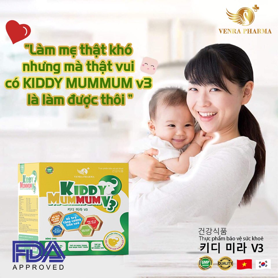 Siro Ăn Ngon Kiddy Mummum V3 Bổ Sung Dinh Dưỡng Cho Trẻ