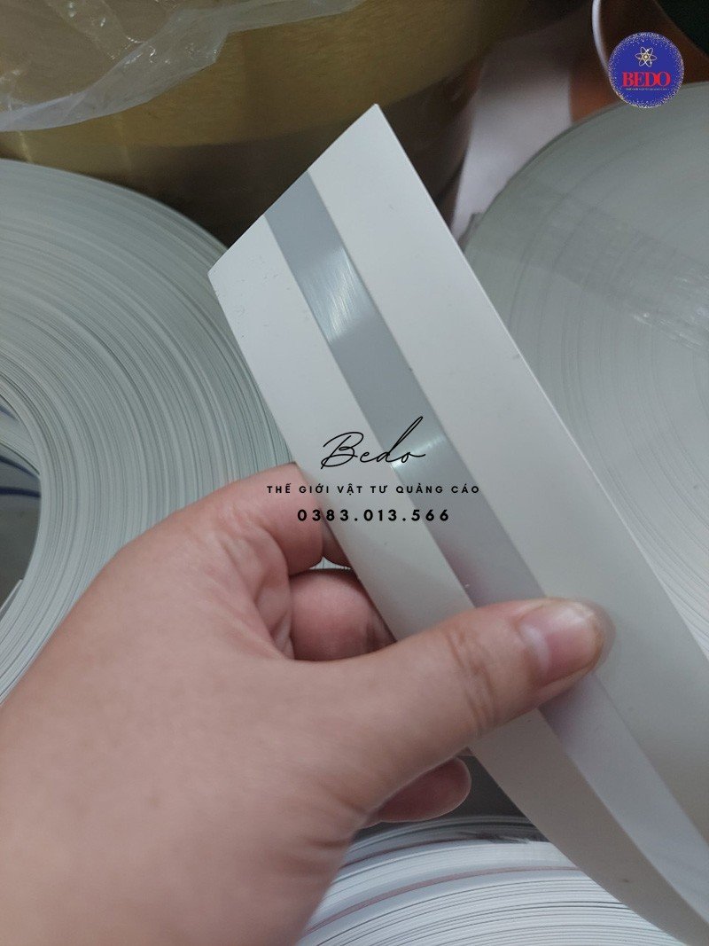 Gáy uốn chữ nổi 3D sáng chân chữ nhiều màu sắc bản 5cm cuộn 100m- BEDO
