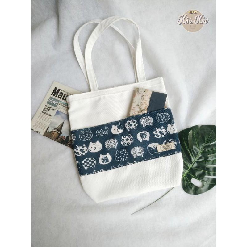 TÚI TOTE HANDMADE 100% VẢI CANVAS - ảnh chi tiết phía sau