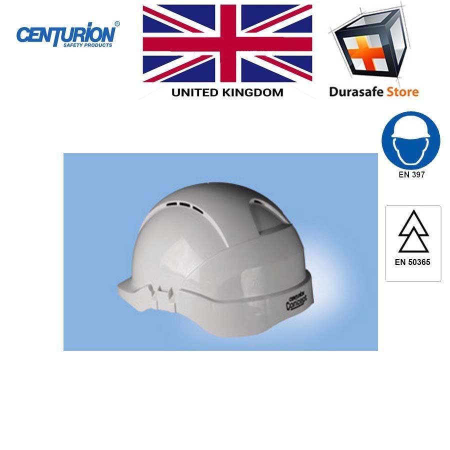 Bộ nón bảo hộ kèm dây quai nón 4 điểm màu trắng CENTURION Concept Ratchet Helmet White S08CWRF