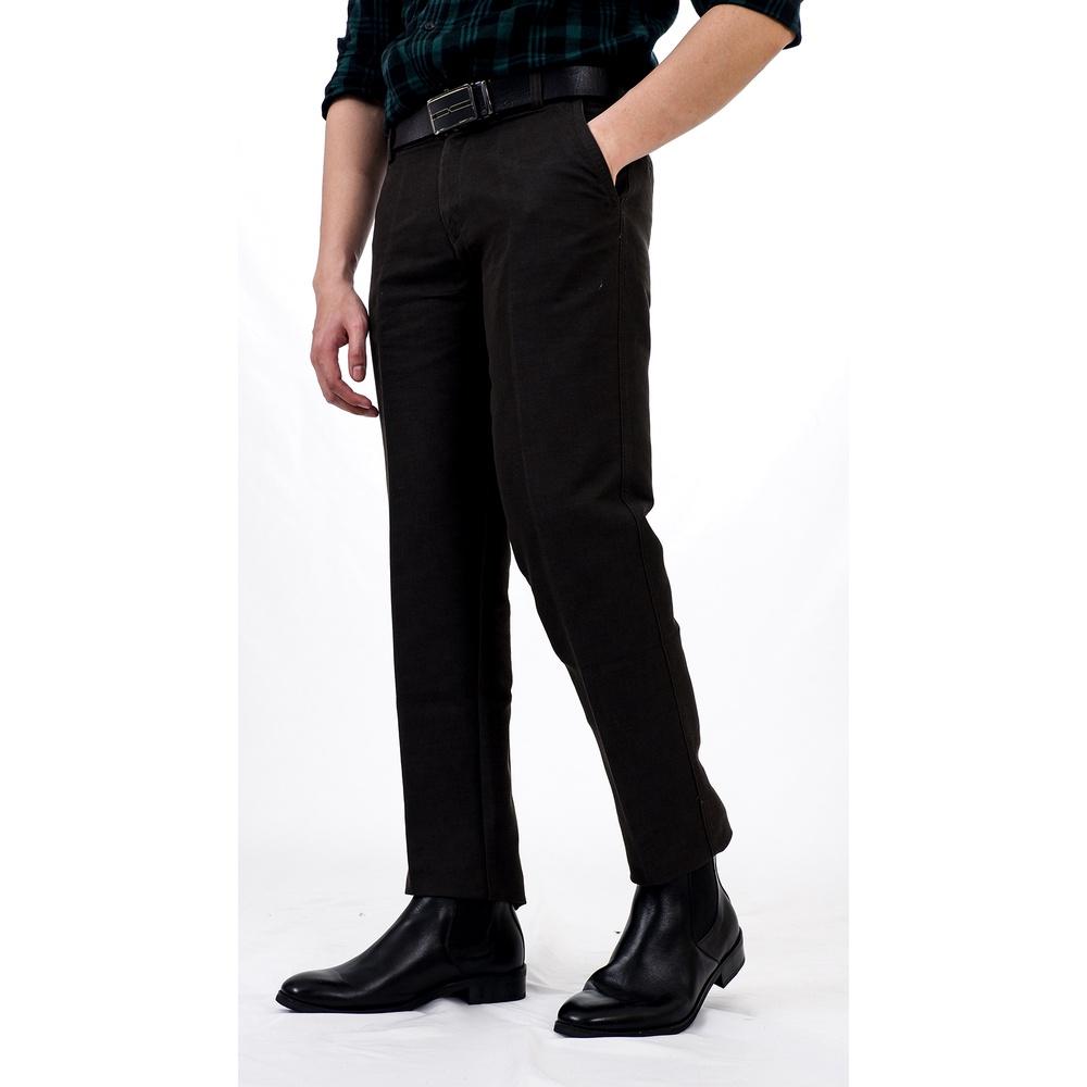 Quần Kaki Cao Cấp Phong Cách Công Sở LENCITY Cotton Thoải Mái Co Giãn Siêu Nhẹ Dáng Âu Nam Nâu Đen 2047LTC4