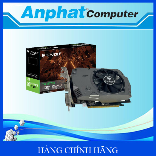 VGA T-WOLF TW-GT730 2G D5 (GT730/2GB/GDDR5/128bit/HDMI-VGA-DVI/1Fan) - Hàng Chính Hãng