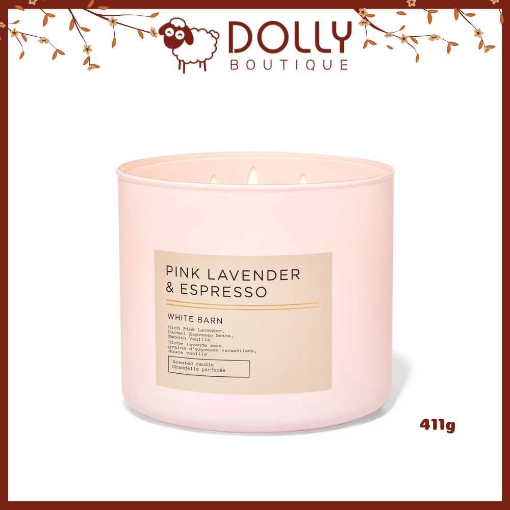 Nến Thơm 3 Bấc White Barn 3-Wick Candle 411g - Cranberry &amp; Pomegranate