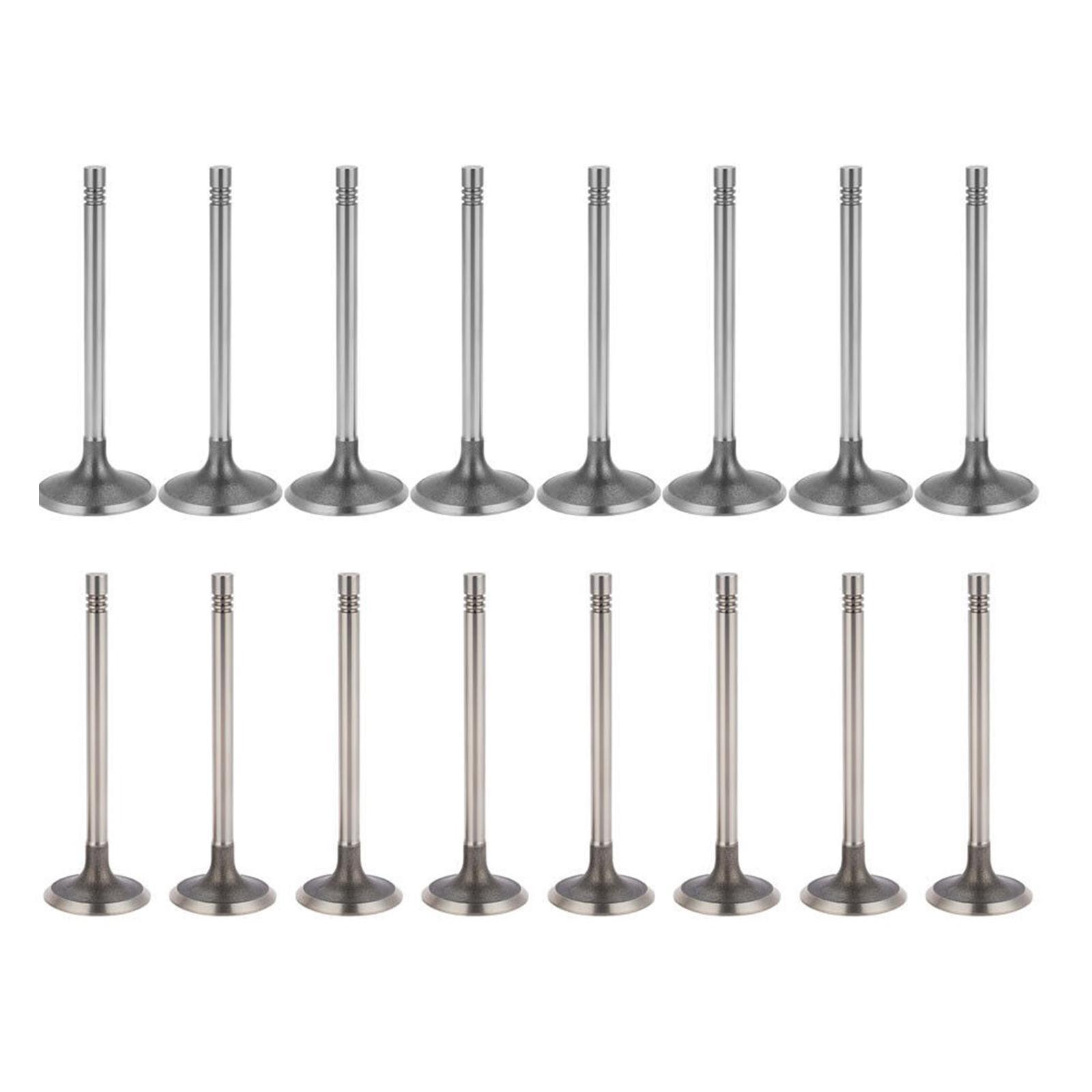 16Pcs Intake Valves and Exhaust Valves for 10-17