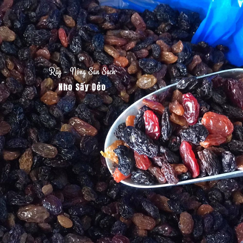Nho khô Mỹ sấy mọng mixed 3 màu chua ngọt tự nhiên nhập khẩu Mỹ cao cấp